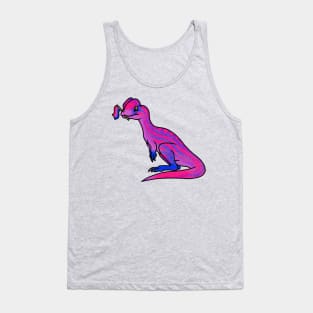 BIlophosaurus Prideosaur - Pride Month Bisexual Flag Dinosaur Tank Top